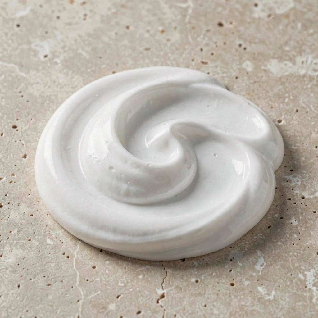 Natural moisturizing cream texture